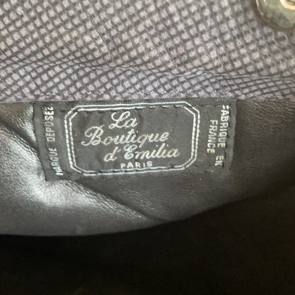 Vintage 1980’s blue leather bag made in France - Picture 5 of 6